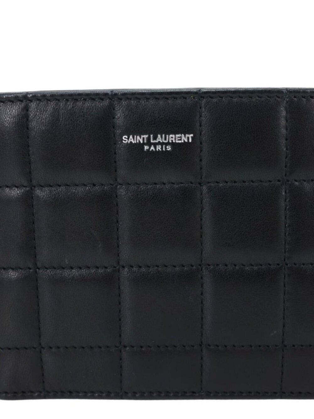 Yves Saint Laurent  Leather Men's Bifold Wallet Black